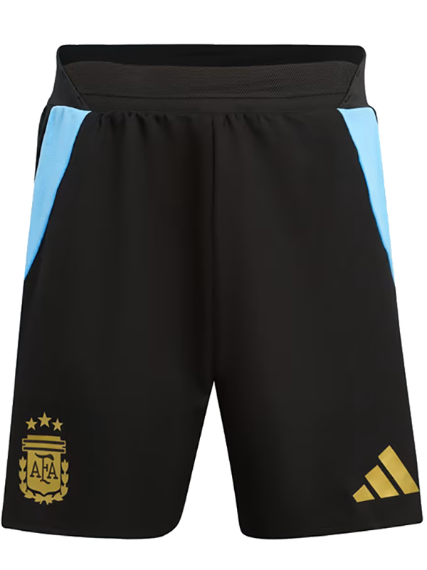 Argentina black jersey shorts men's soccer sportswear uniform football shirt pants 2024-2025